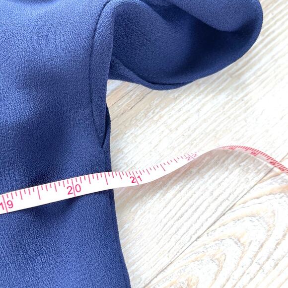 Vince Camuto Tie‎ Sleeve Shift Dress | Navy Size 2 - Picture 7 of 8